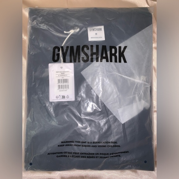 GYMSHARK Men’s Oversized Medium Rest Day T-Shirt Navy- NWT - Picture 3 of 5